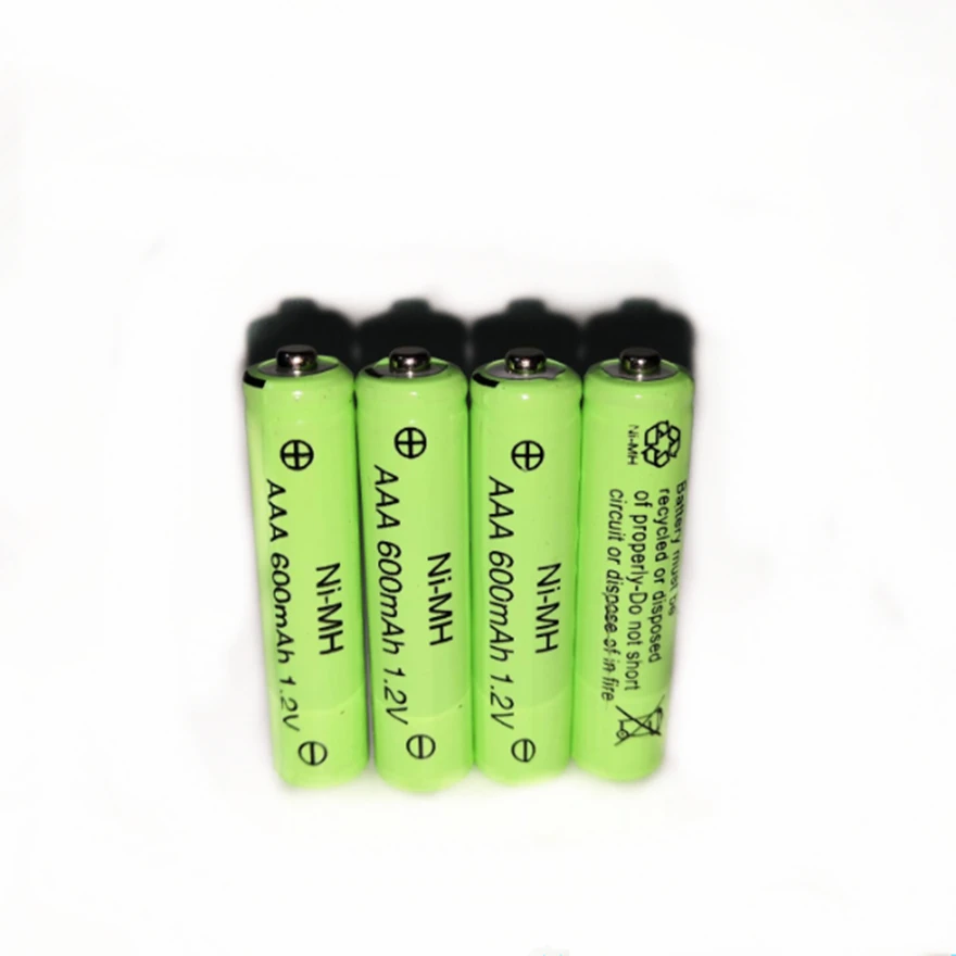 4psc/лот Высокое качество 1 2 v 600mah AAA перезаряжаемая батарея пульт дистанционного
