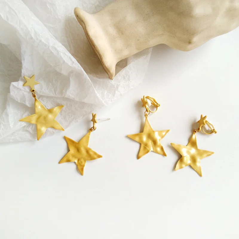 В европейском и американском стиле личности звезда серьги капли Новые Модные