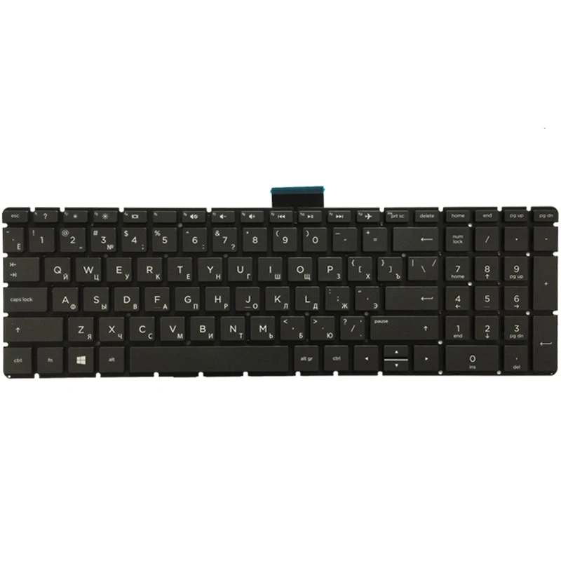 New Laptop Russian Keyboard For HP 17-AR 17-BS 17-AK 17-AE 17G-BR 17Q-BU 17Z-AK 17T-BS RU Black/Silver | Компьютеры и офис