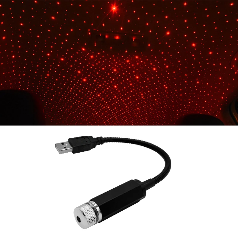 Проектор Galaxy Star на крышу автомобиля декоративная лампа с USB интерьерное