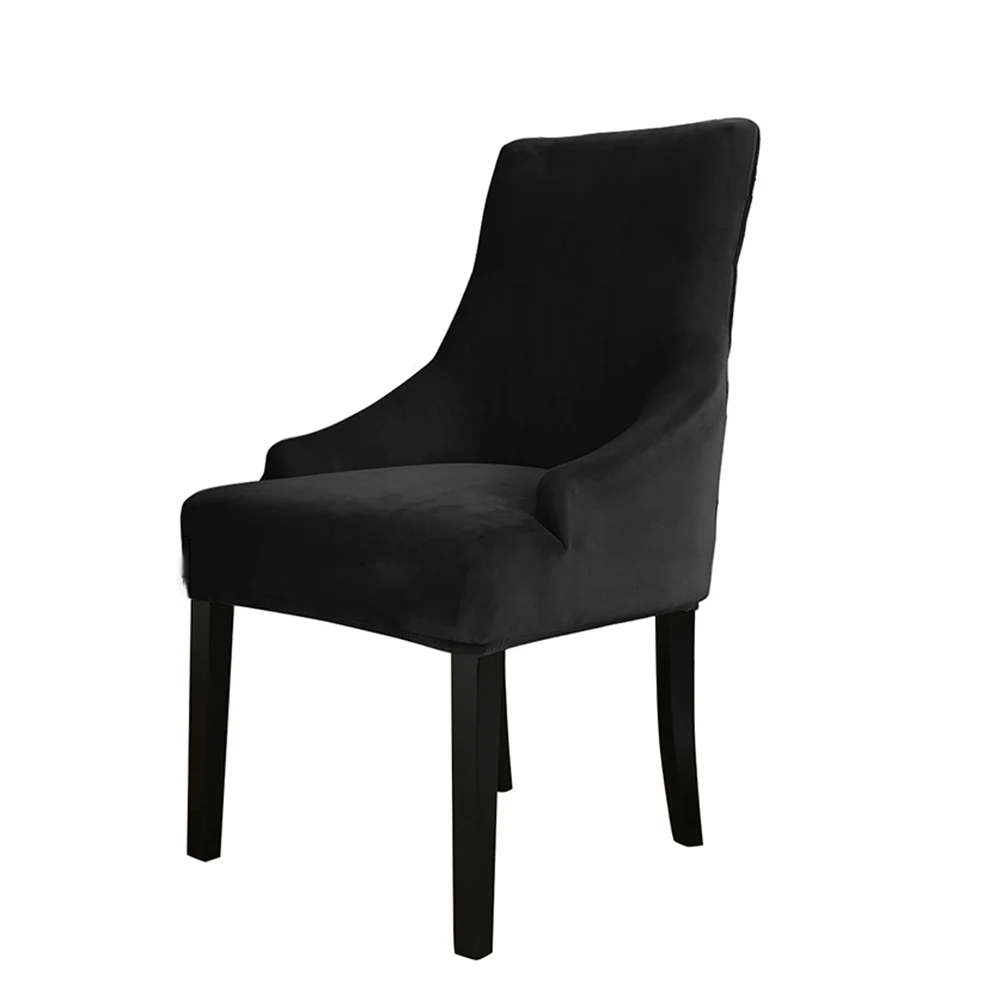 

Modern Elastic Chair Cover Stretch Banquet Removable Solid Color Seat Protector Elastic Slipcovers Dustproof Chair Covers
