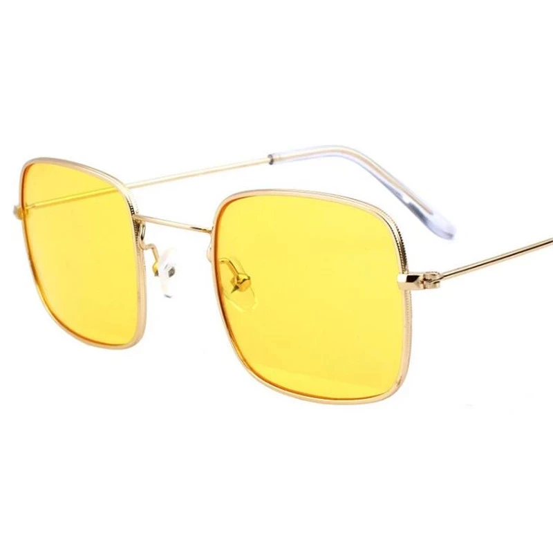 

Fashion Square Rim Sunglasses New Women Small Sun Glasses Shades Luxury Brand Metal Sunglass UV400 Eyewear