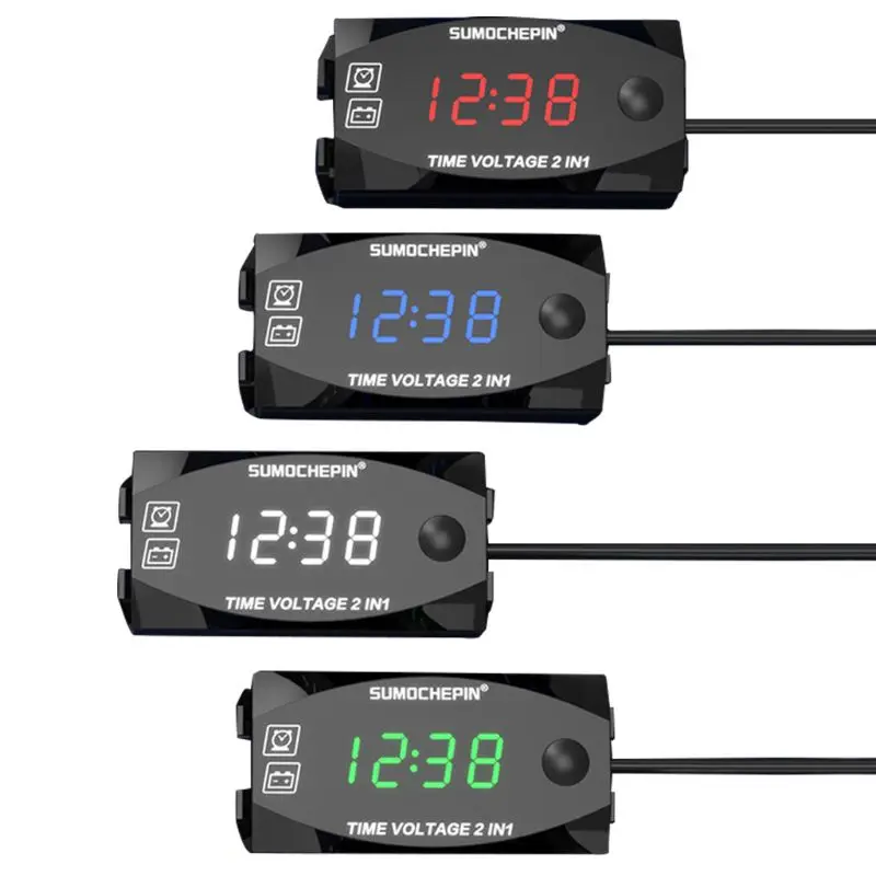 12 В постоянного тока светодиодный цифровой дисплей вольтметр панель измерителя