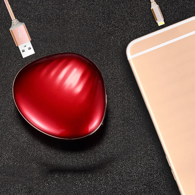 3 в 1 милый чехол USB перезаряжаемый ручная грелка косметическое зеркало и внешний