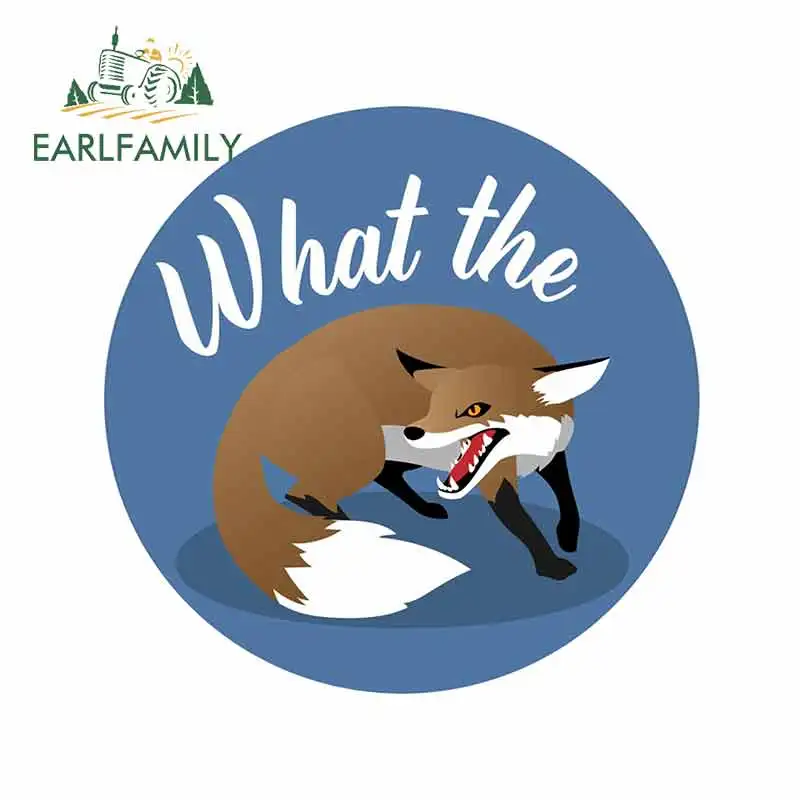 

EARLFAMILY 13 см x 13 см, Виниловая наклейка с рисунком волка, смешная наклейка для стайлинга автомобиля, автомобильные аксессуары
