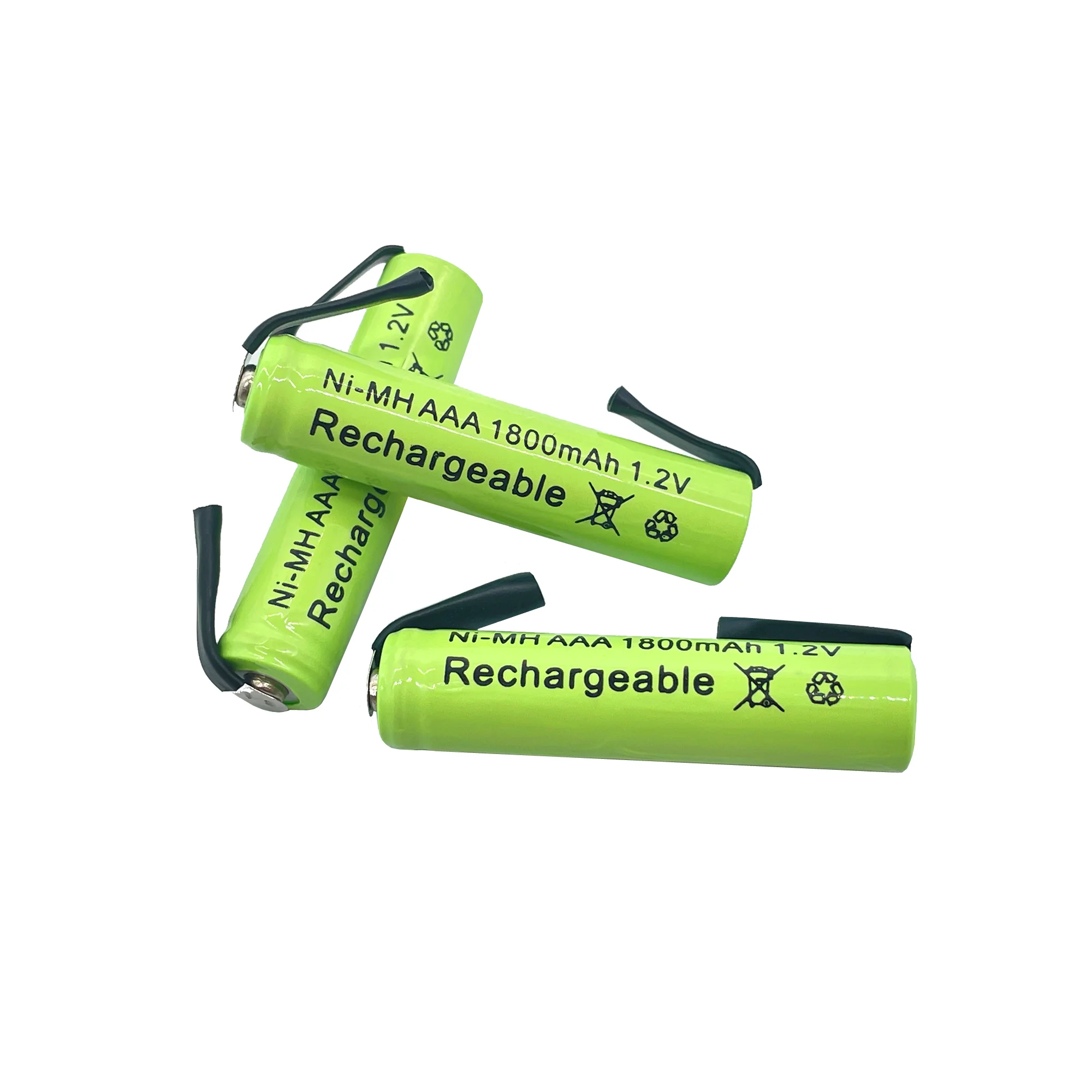 Новый металл-гидридных или никель 1 2 V AAA перезаряжаемый аккумулятор 1800 мАч с