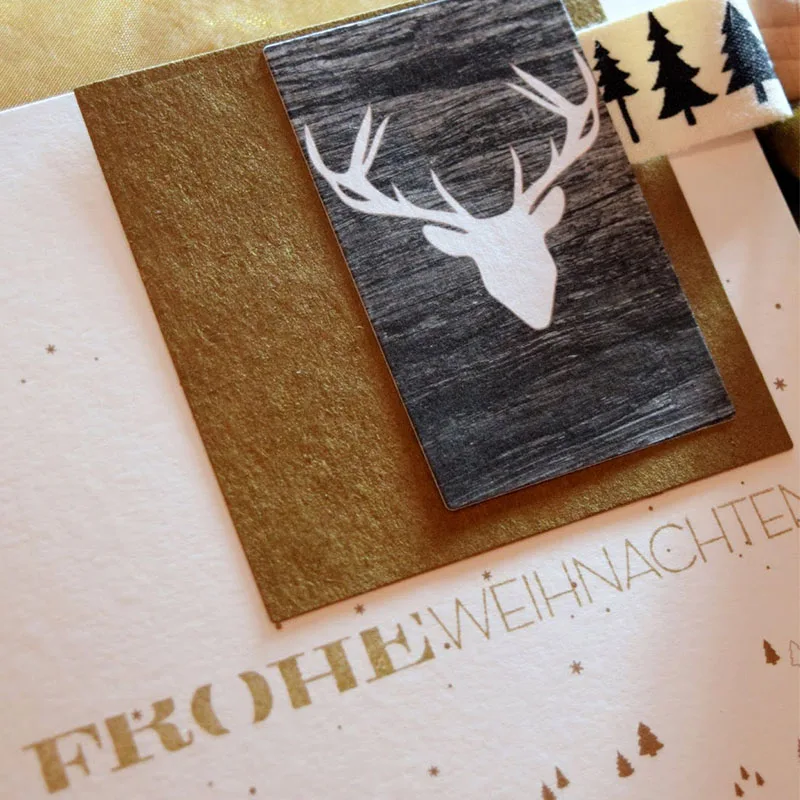 Художественные металлические Вырубные штампы декор в виде головы оленя вырубки