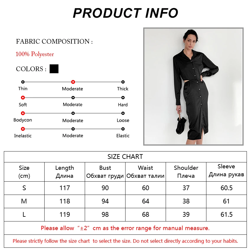 

OOTN Elegant Ladies Shirt Dress Long Sleeve High Waist Hollow Out Pocket Autumn Women Black Knee-Length Sexy Dress Spring Button