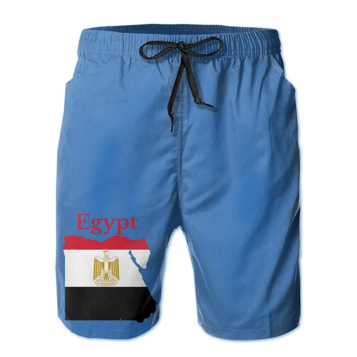 

Summer Men Beach Shorts Breathable Quick Dry Funny Geek R282 basketball Egypt Flag Map Hawaii Pants