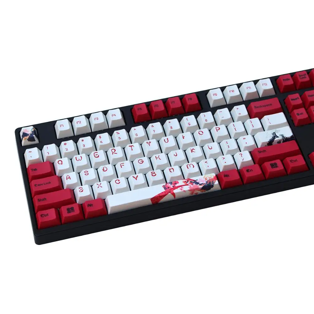 Карп keycap 108/130 клавиш PBT Вишневый профиль краситель-сублимированный MX Переключатель для механической клавиатуры keycap только keycap