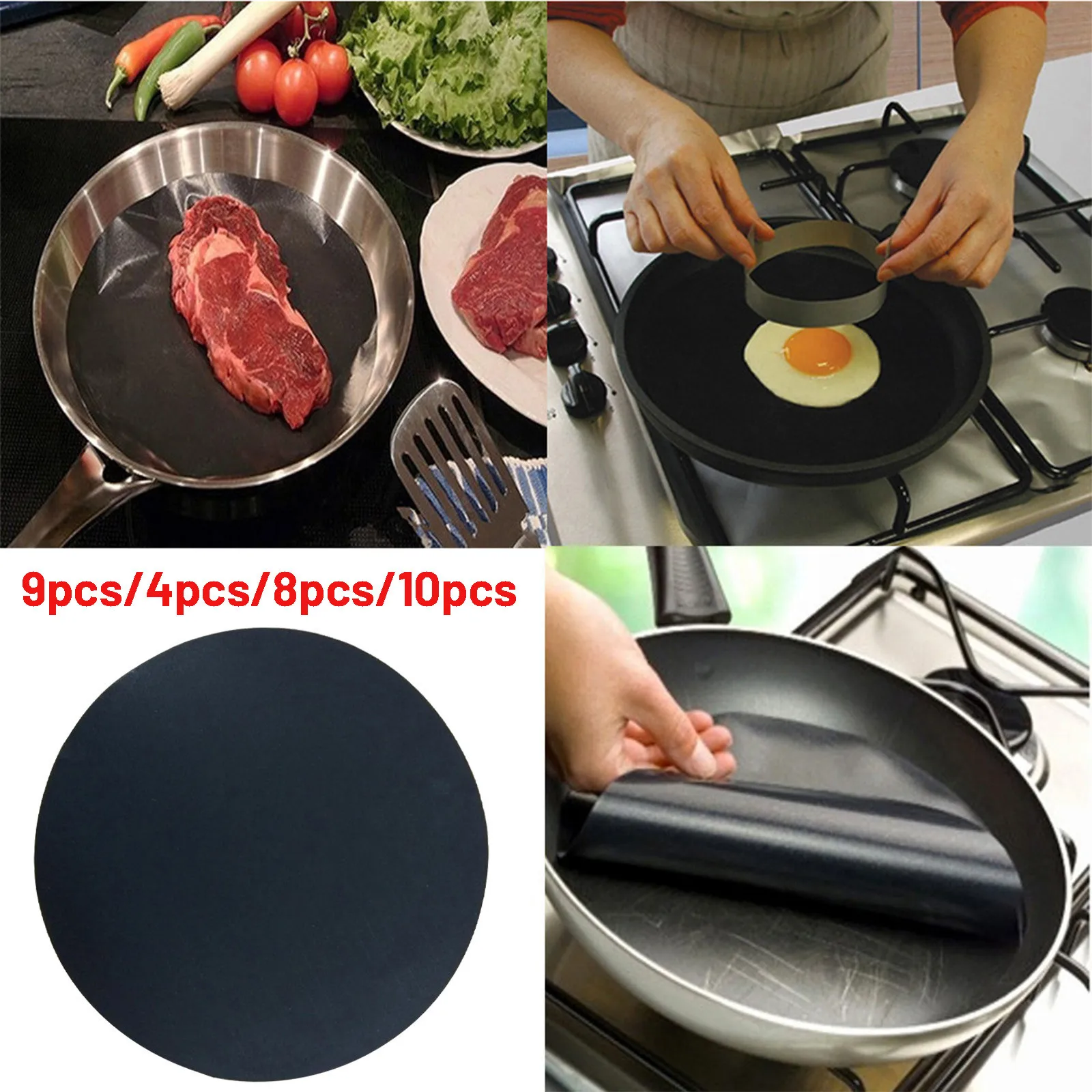Горячая распродажа высокотемпературной неклеющейся кастрюли подложка для жарки, полезный кухонный инструмент, быстрая доставка.