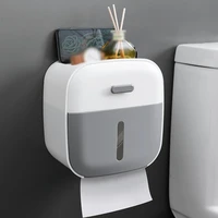 household tissue boxes roll paper holder toilet moisture proof and waterproof storage rack non perforated tissue box