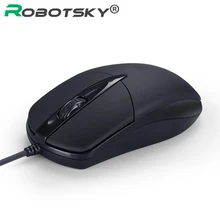 USB Mouse Wired Gaming 1200 DPI Optical 3 Buttons Game Mice For PC Laptop Computer E-sports 1.3M Cable USB Game Office Wire Mous