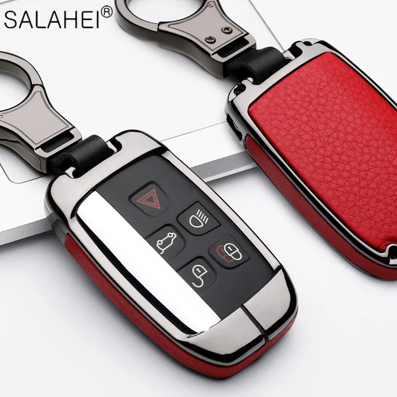 

Galvanzed Alloy Car Key Case Cover For Land Rover A9 Range Rover Sport Evoque Freelander 2 Jaguar XE XJ XJL XF C-X16 V12 Guitar