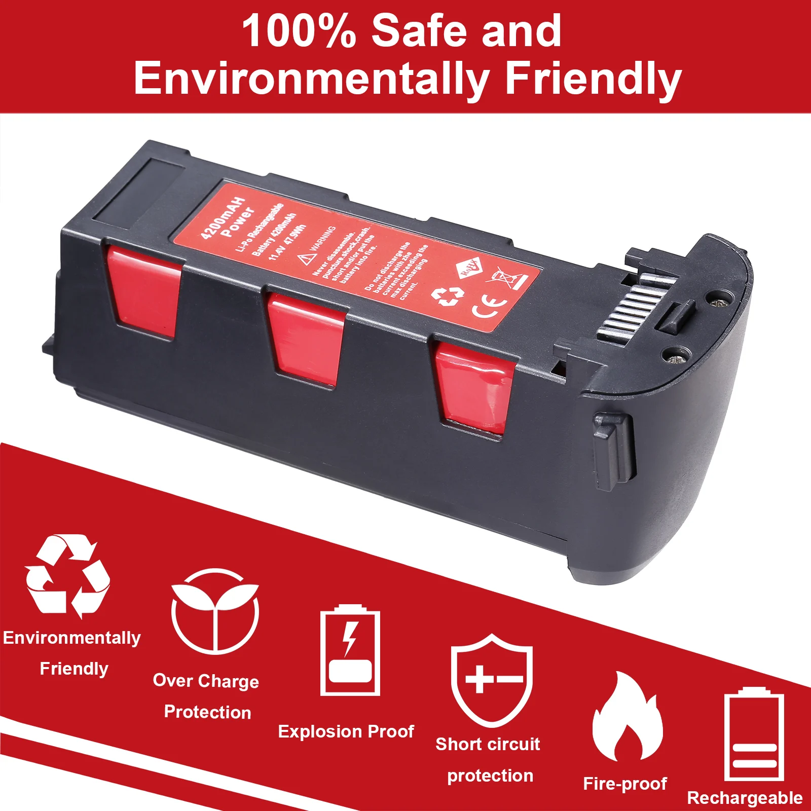 Upgrade 11.4v 4200mAh Battery for Hubsan H117S Zino GPS RC Quadcopter Spare Parts 11.4V For FPV Racing Camera Drones | Игрушки и хобби
