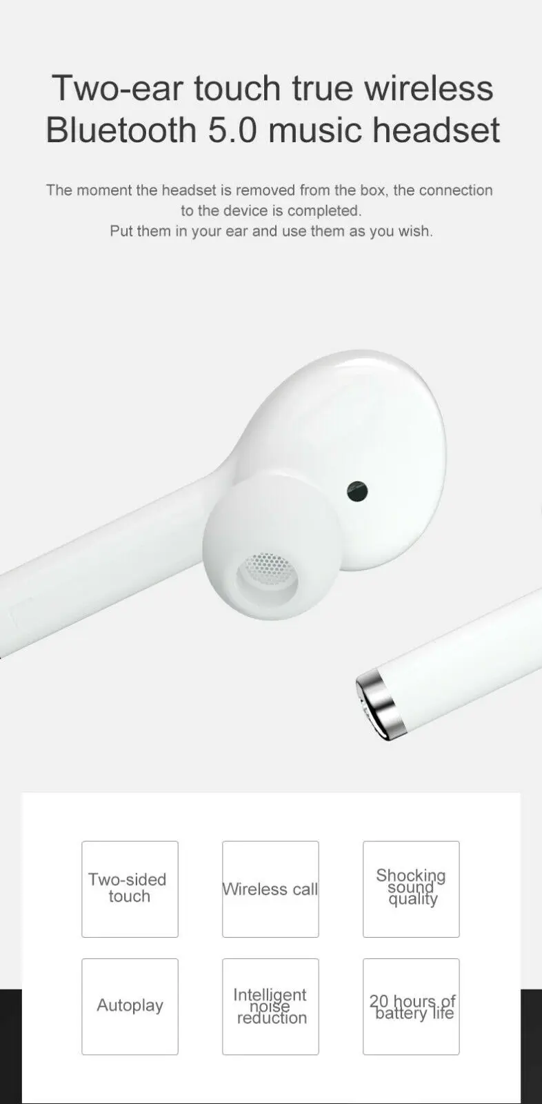 Twins Беспроводные сенсорные наушники TWS139 Bluetooth 5,0 Wateproof гарнитуры Высокая Denfintion наушники для iPhone HuaWei samsung