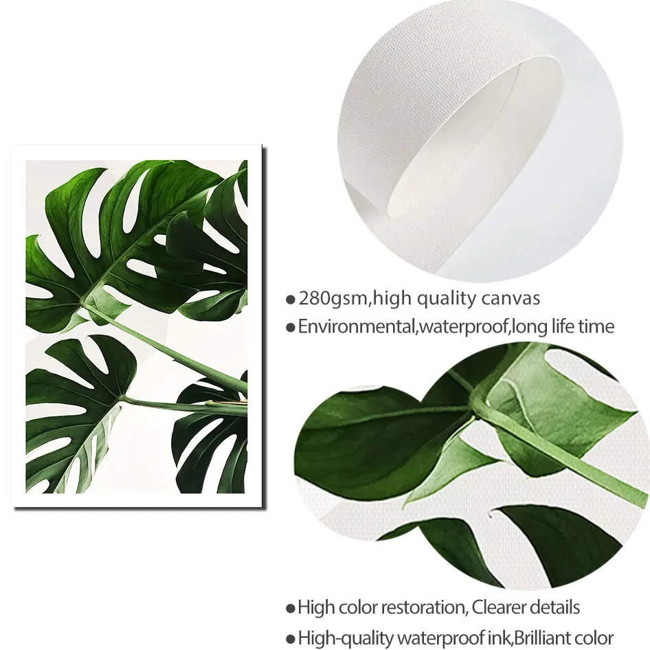 Картина на холсте с изображением растений цветов листьев | Дом и сад