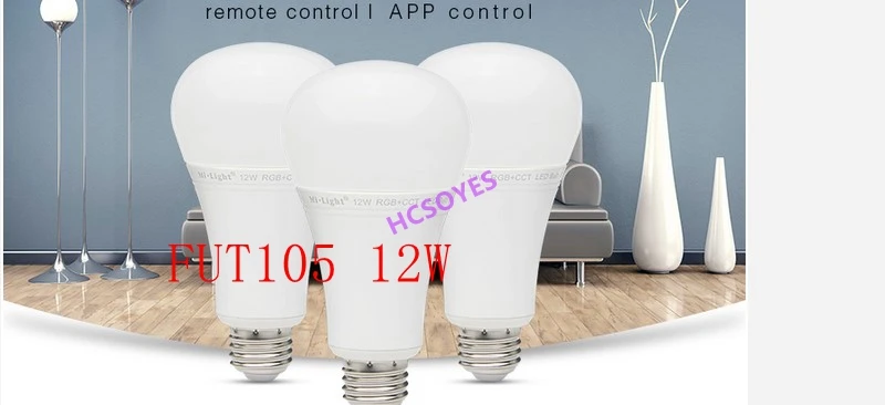 Milight E27 FUT012 9 Вт/FUT105 12 Вт RGB+ CCT светодиодный светильник 16 миллион цветов CCT смартфон приложение управление прожектор 110 В 220 В умная лампа