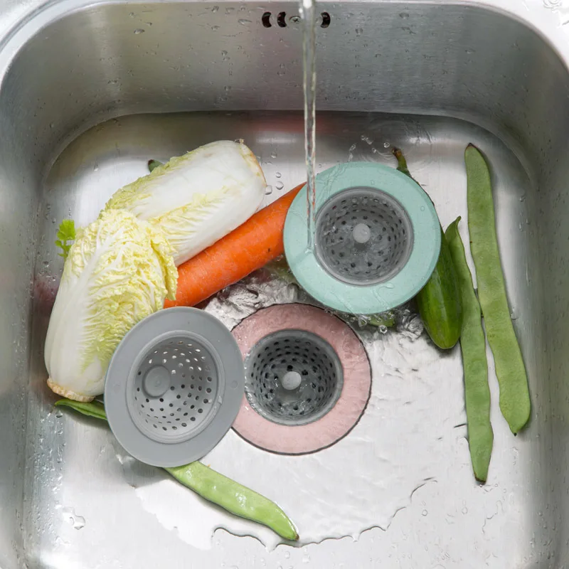 Силиконовое ситечко фильтр для слива в кухонной раковине защиты от засоров душа