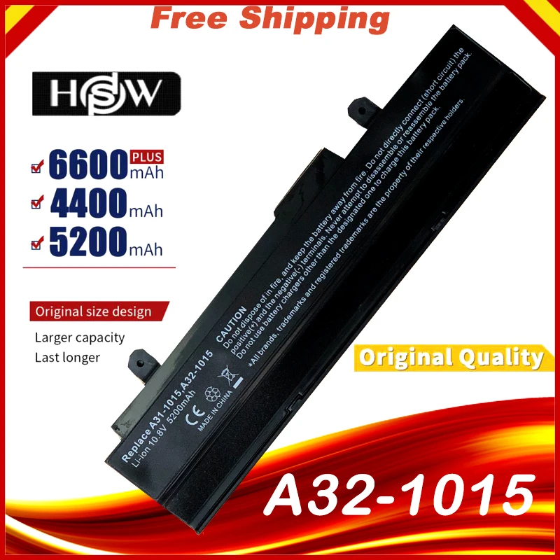 

A32-1015 Laptop Battery for ASUS Eee PC 1011 1015P 1015PE 1015PW 1016 1016P 1215 1215N 1215P 1215T A31-1015 Free shipping