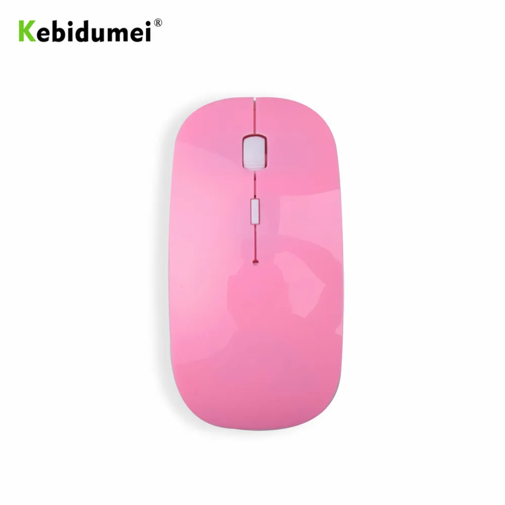 Ультратонкая беспроводная мышь kebidumei 2 4G USB оптическая игровая Беспроводные мыши