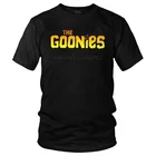 Женская футболка, мужские хлопковые футболки, уличная одежда, футболка с коротким рукавом и надписью Never Say Die Sloth Chunk Фрателли, Череп, Пиратская футболка