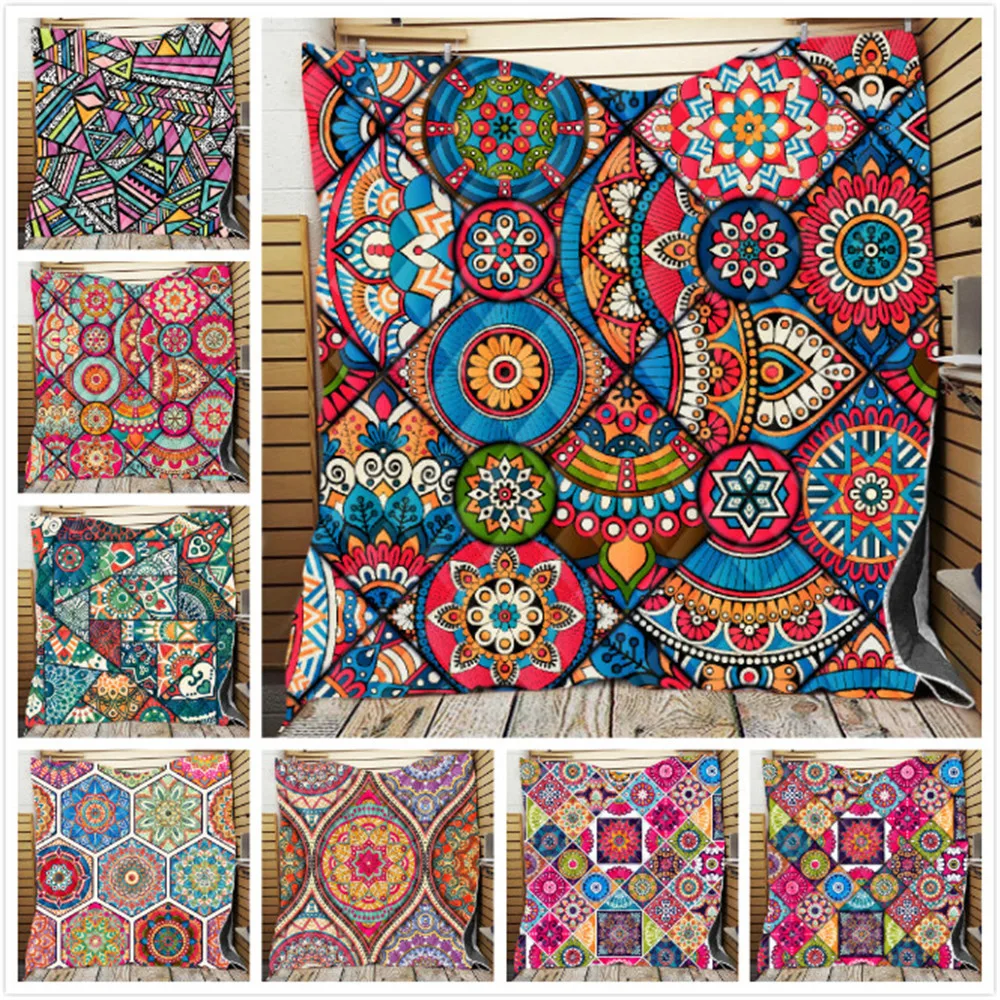 Домашнее одеяло для дивана в гостиную летнее детей и взрослых с геометрическим