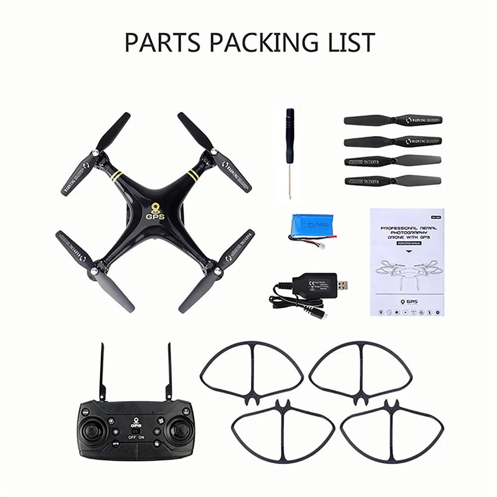 

WIFI RC Drone With 1080P/4K Pixel HD Camera 101 GPS ESC 5G Ultra-long Image Transmission Intelligent Aerial Photography Aircraft