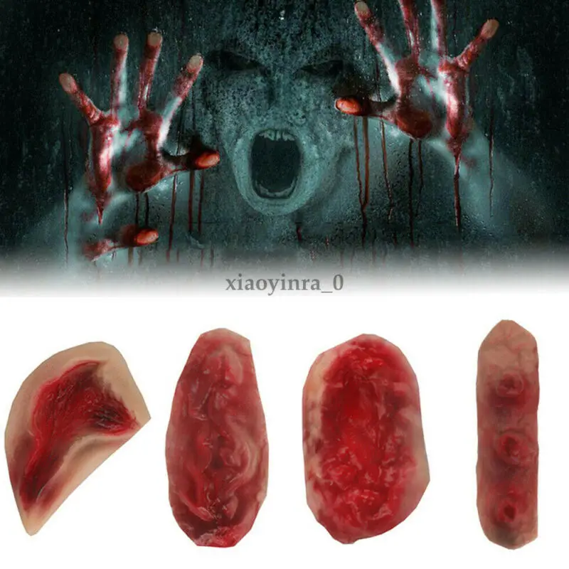 2019 Хэллоуин Зомби Шрамы костюм лицо тело временная татуировка | Дом и сад