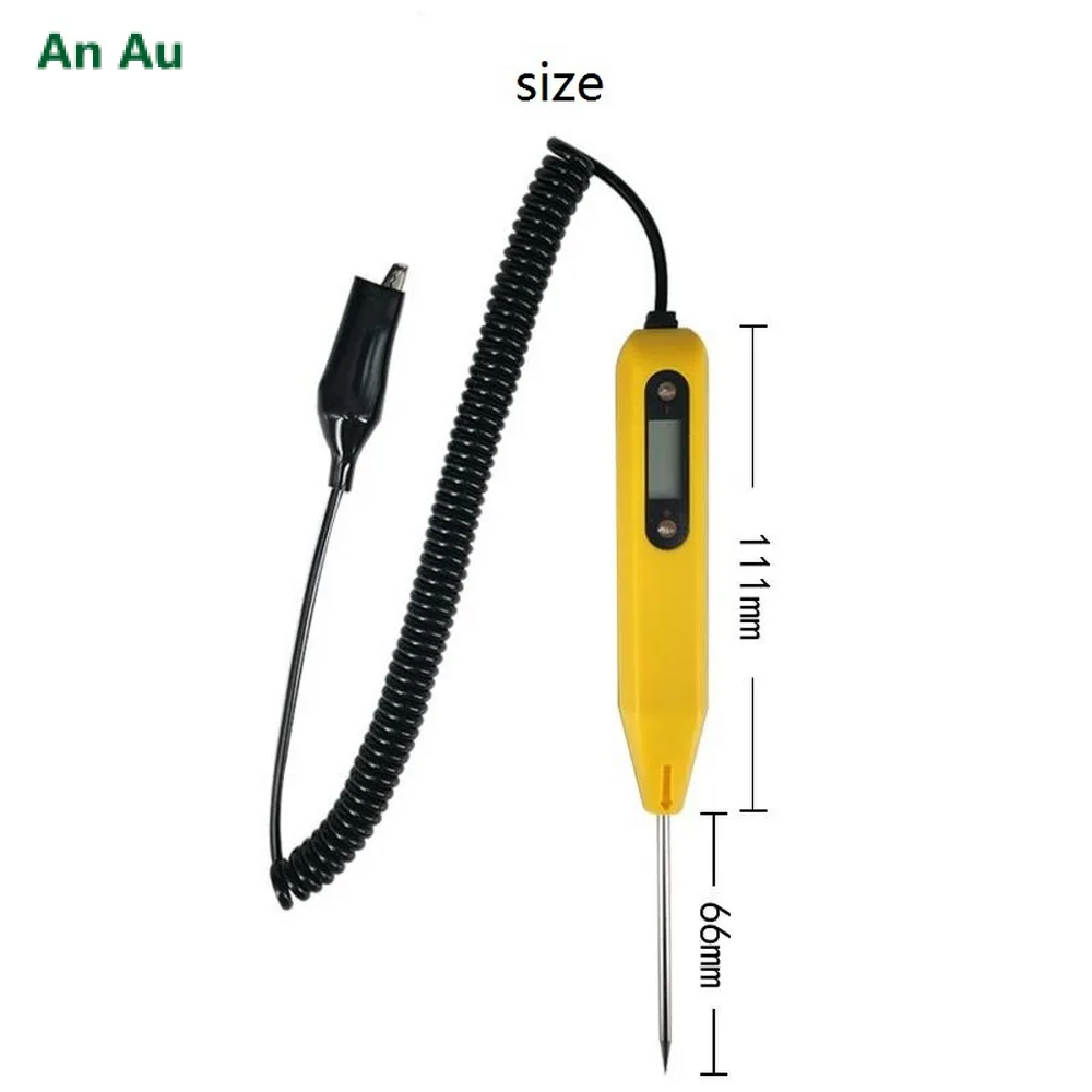 Тестовая ручка для автомобильных электрических цепей универсальный цифровой