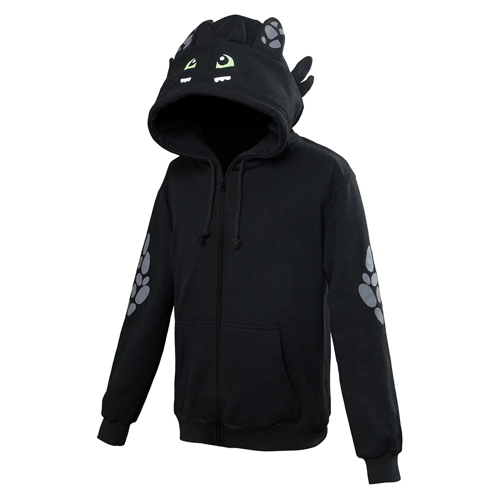 (In the stock) Kids How to Train Your Dragon Toothless Cosplay Hoodie Sweatshirt Pullover Jackets Coat Hooded sportswear | Мужская