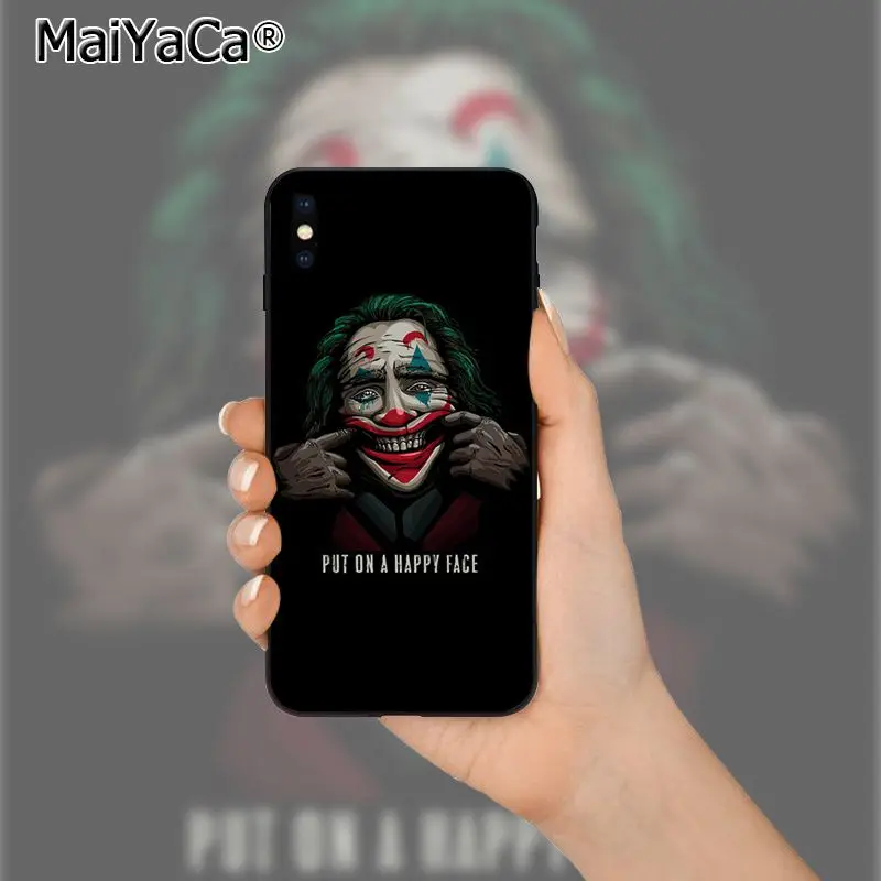 Мягкий силиконовый чехол MaiYaCa Joker Movie из ТПУ для iPhone X XS MAX 6 6s 7 7plus 8 8Plus 5 5S SE XR 11 11pro