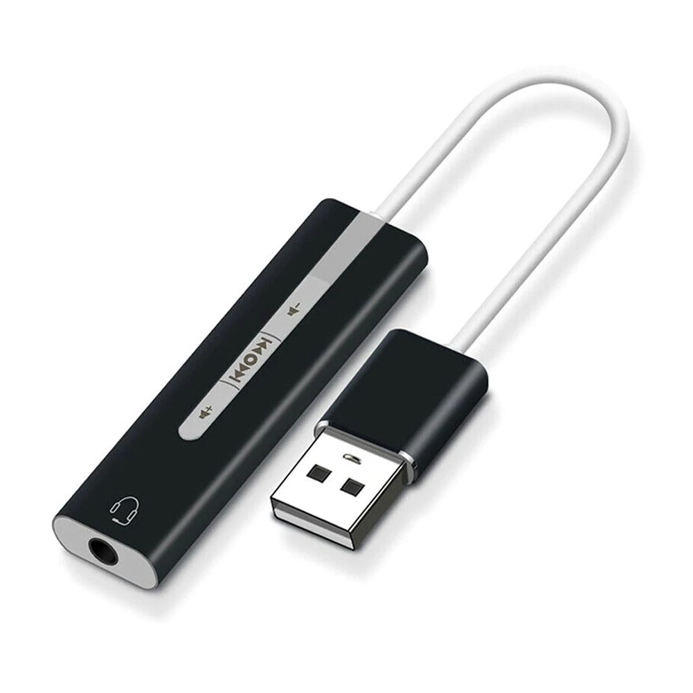 USB тип A 3 5 мм стерео разъем для наушников аудио адаптер кабель внешняя звуковая