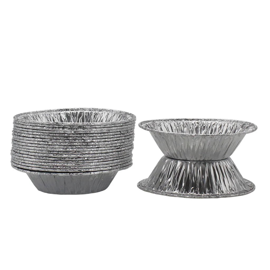 

100pcs Egg Cookie Muffin Egg Tart Aluminum Foil Fresh Disposable Good Baking Mold Tin Foil Cake Cup Egg Tray Mould Tools #763