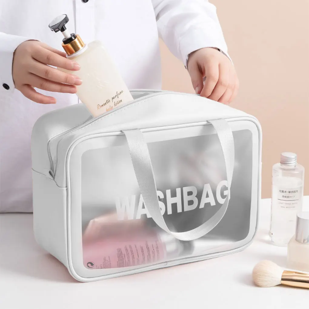 

Women Portable Travel Wash Bag Female Transparent Waterproof Makeup Storage Pouch Large Capacity Cosmetic Organizer Beauty Case