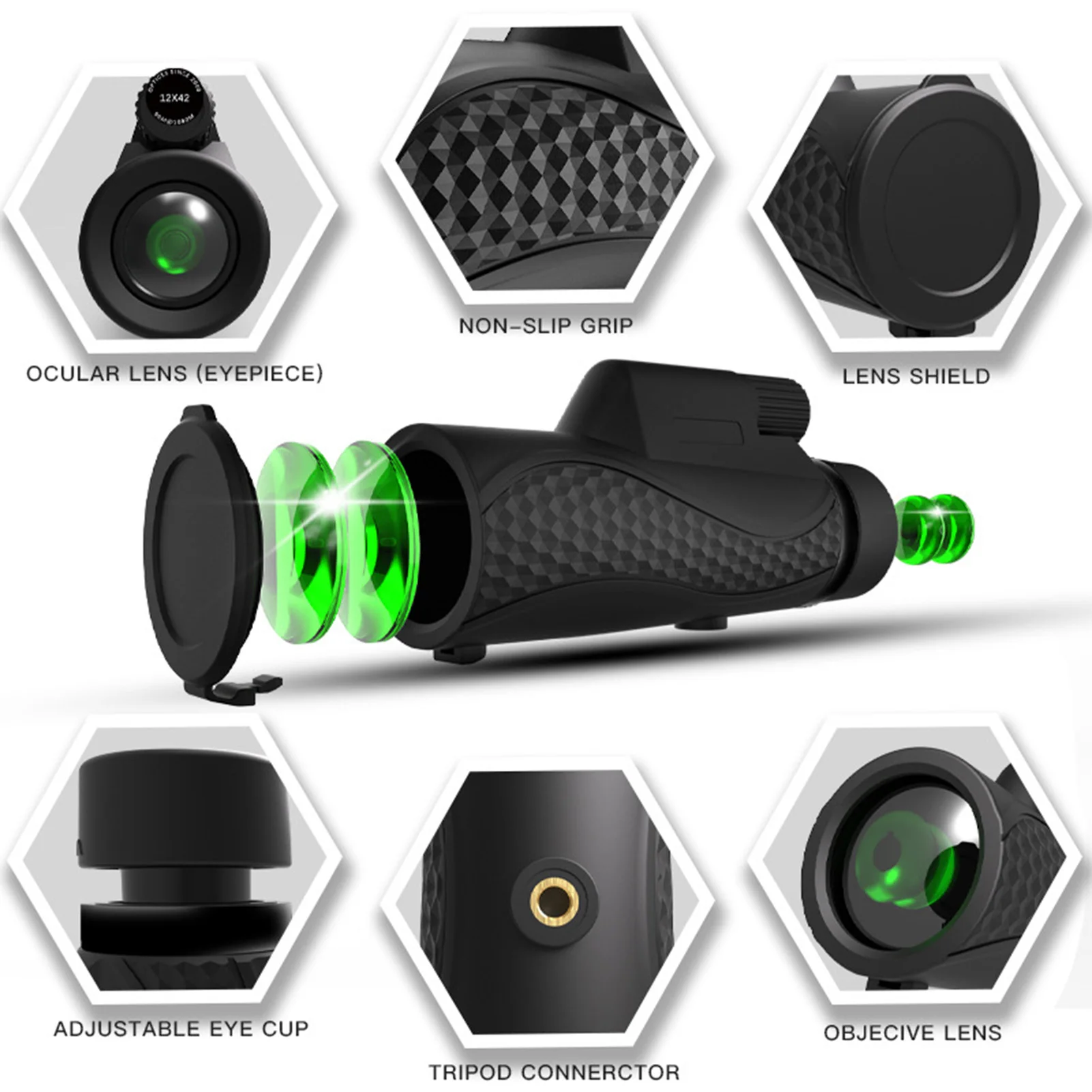 

Pocket Monocular Telescope Powerful Monocular Portable Binoculars With Tripod Hunting Weak Night Vision Scope Camping Hiking