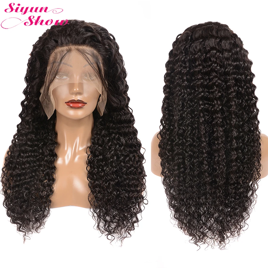 Прозрачные кружевные парики Siyun Show HD парик с глубокой волной предварительно