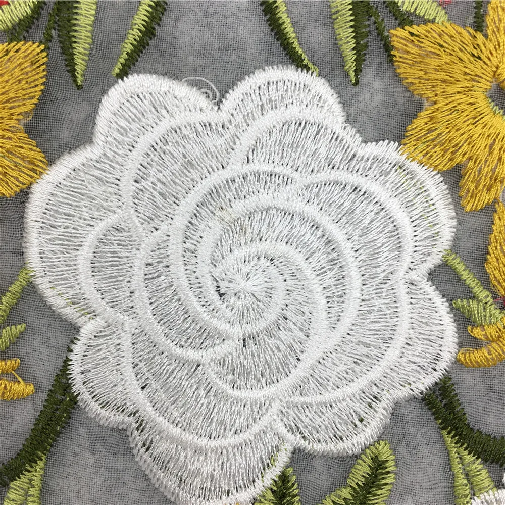 Популярный кружевной воротник вышивка нагрудная аппликация ткань для шитья