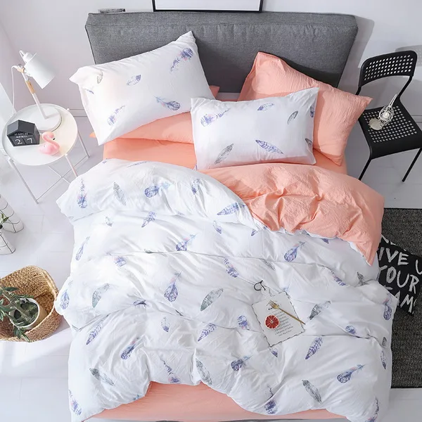 Style 17 Dreampatar модный мультфильм 1 шт. пододеяльник 1 шт. плоский лист 2 шт. наволочка домашний комфорт постельные принадлежности простые текстильные изделия BY216B - Цвет: Style 17