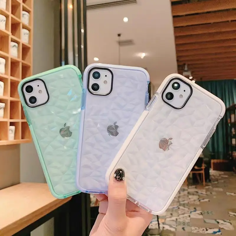 

Diamond Case for Apple IPhone 11 Pro Max Xs Max 6S XR Clear Cover Shockproof Coque Bag Phone Cases Pink Black White Fashion
