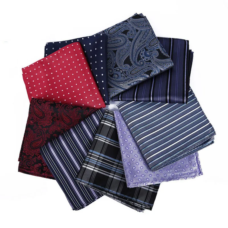 Роскошный мужской носовой платок из полиэстера и шелка карманный квадратный
