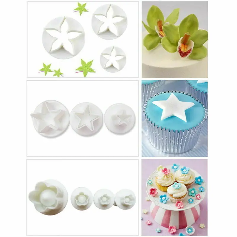 33 pieces /set Sugarcraft cake decoration tool set Fondant diver cutters tools Cookie Biscuit mold baking accessories | Дом и сад