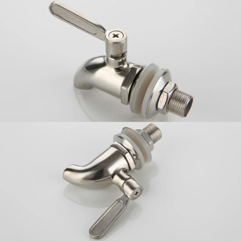 1PC Beverage Dispenser Water Mixer Tap Faucet Stainless Steel Juice Wine Beer Barrel Beverage Dispenser Bar Accessories Hot Sale