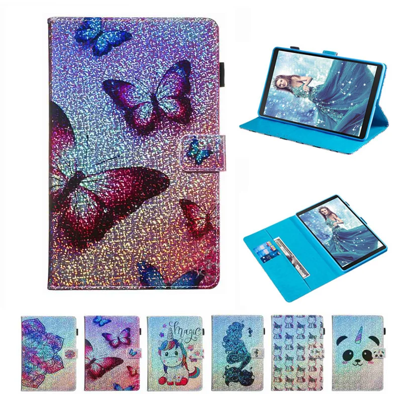 3D флэш памяти PU кожаный чехол для Samsung Galaxy Tab A A2 10 5 дюймов 2018 T590 T595 T597 SM смарт