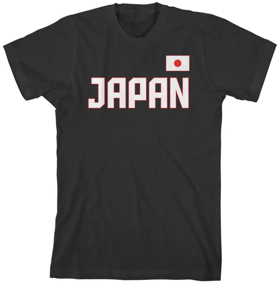 Threadrock Men'S Japan National командная футболка с принтом в виде японского флага летние