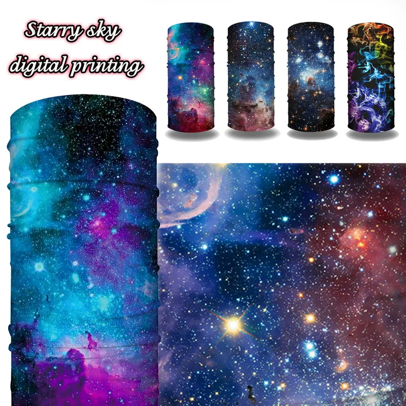 Лидер продаж шарф-Балаклава с изображением галактического принта для лица шарф