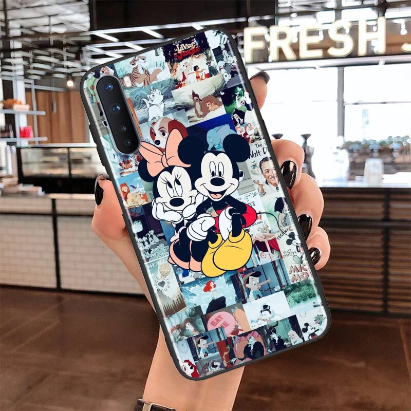 soft tpu mickey minnie travel silicone cover for oneplus nord ce 2 n100 n10 9 9r 8t 8 7t 7 6t 6 5t pro black phone case free global shipping