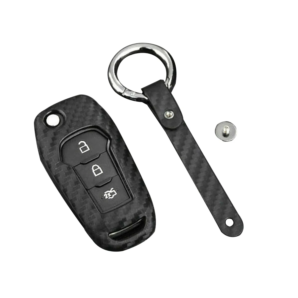 Key Fob Case Carbon Fiber Replace Cover For Ford Mondeo Ranger Explorer Car Protector Buffway | Автомобили и мотоциклы