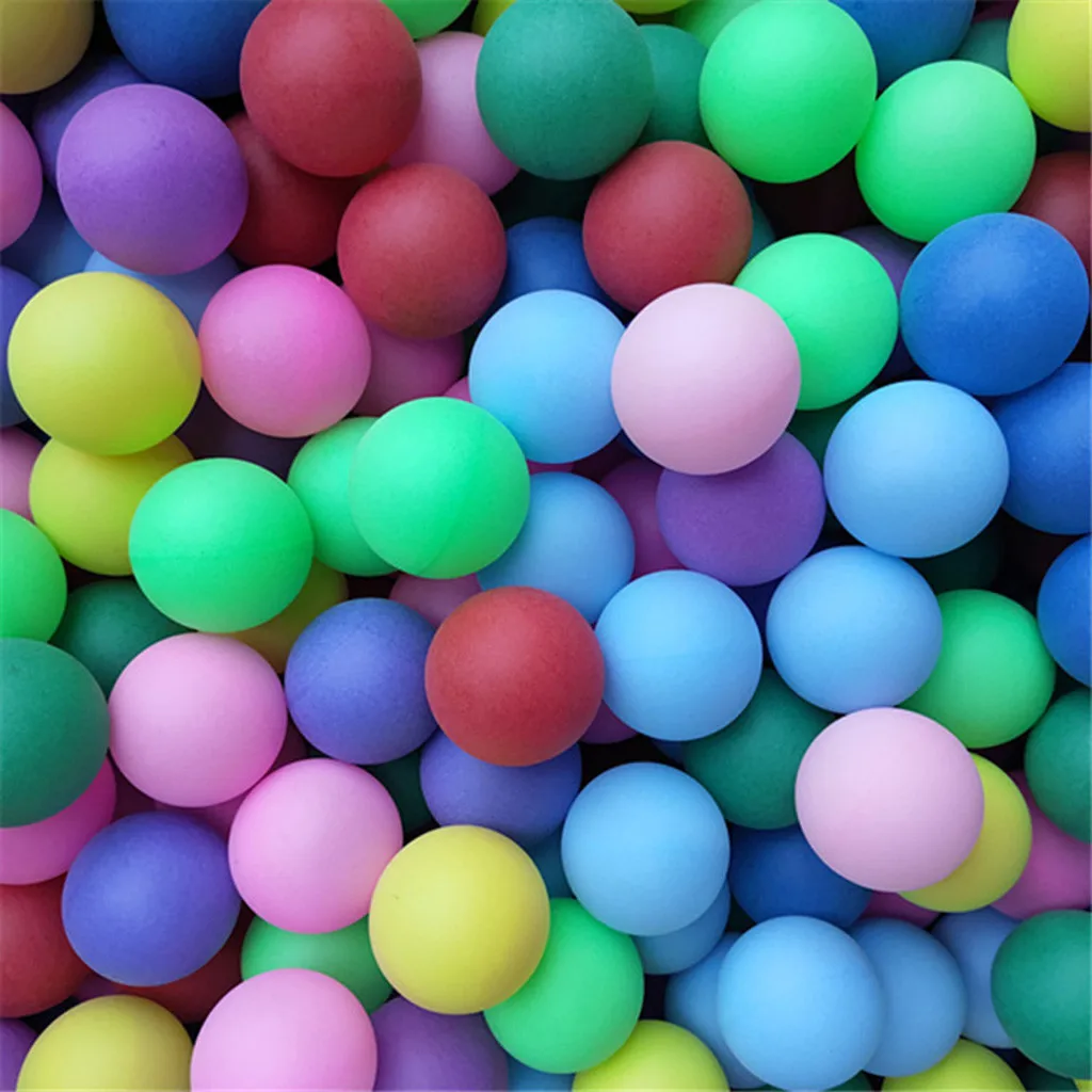 50 шт Цветные мячи для понга 40 мм развлекательные настольного тенниса