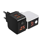 Зарядное устройство USB со светодиодным дисплеем и 3 USB-портами стандарта ЕССША, а, быстрое зарядное устройство USB для iPhone, Samsung, Xiaomi, Huawei